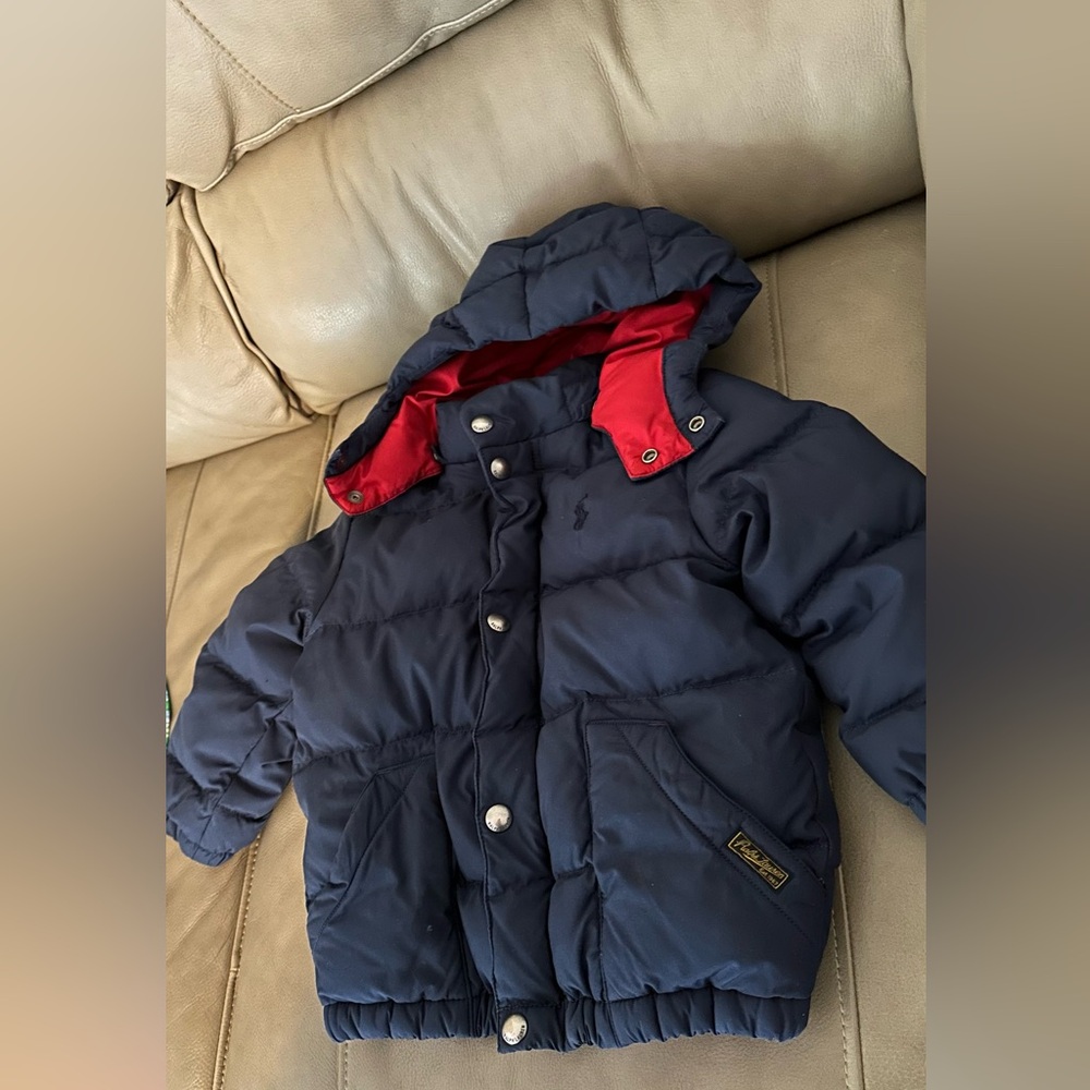 polo ralph lauren down jacket size 3T